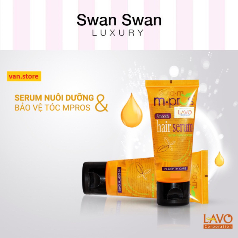 Serum dưỡng bóng tóc M.Pros 60ml/tuýt
