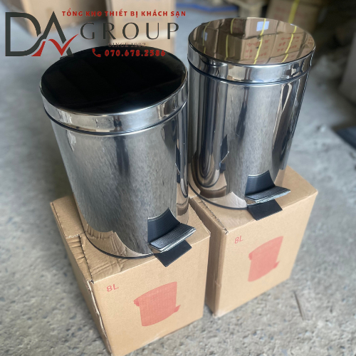 THÙNG RÁC INOX ĐẠP CHÂN, THÙNG RÁC VĂN PHÒNG CAO CẤP