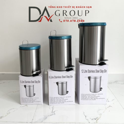 THÙNG RÁC INOX ĐẠP CHÂN, THÙNG RÁC VĂN PHÒNG CAO CẤP