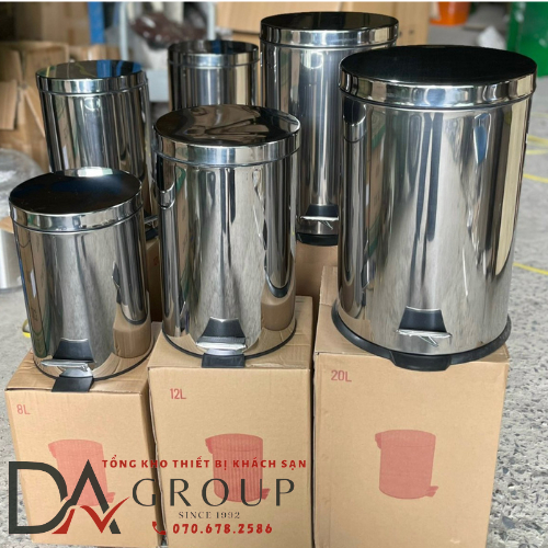 THÙNG RÁC INOX ĐẠP CHÂN, THÙNG RÁC VĂN PHÒNG CAO CẤP