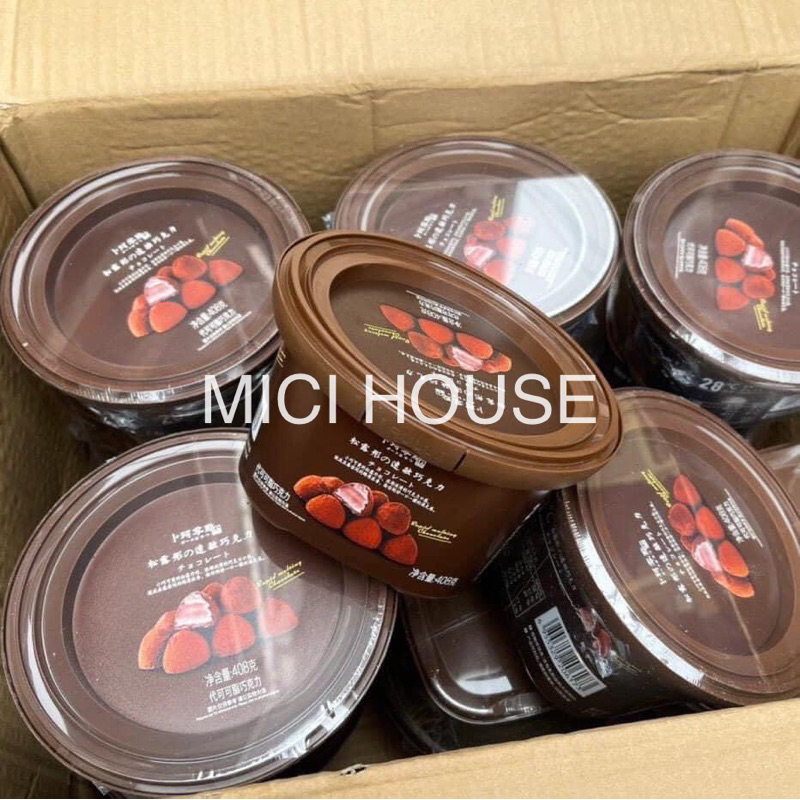 Nama socola tươi 408g 80 viên (chỉ ship miền Bắc-Đà Nẵng, miền Nam bị chảy), Nama chooclate 80 viên công thức Nhật Bản