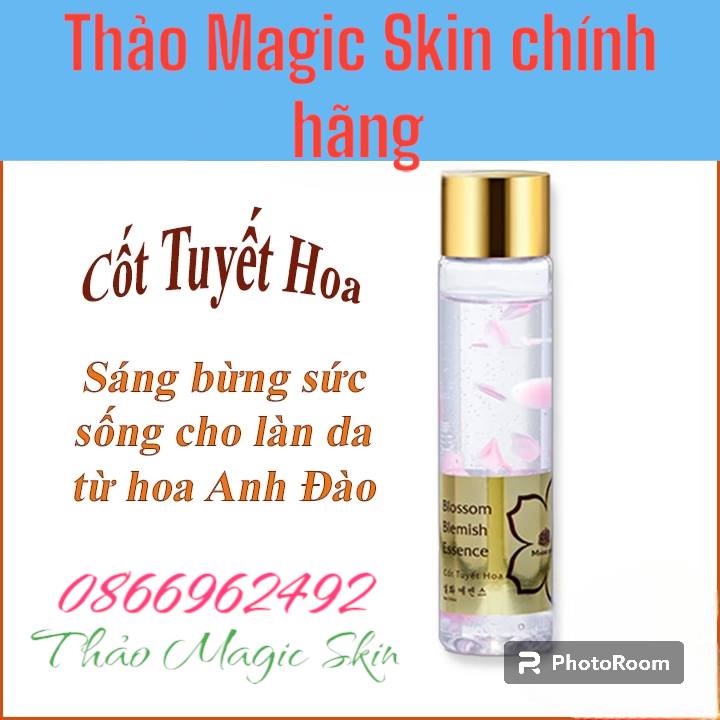 Tinh chất,srum cốt tuyết hoa magic skin cấp nước cân bằng độ ẩm cho da,xe khít lỗ chân lông, phục hồi làn da hư tổn,