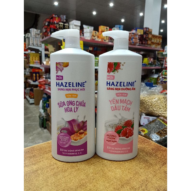 SỮA TẮM HAZELINE MATCHA LỰU ĐỎ 1000ml