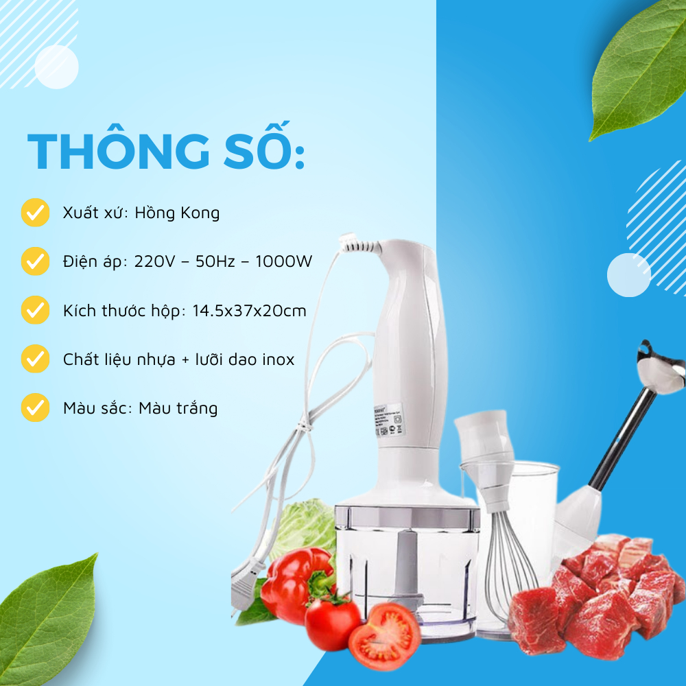 Máy Xay Cầm Tay Sokany Hb230a Loại Bộ, Xay Sinh Tố ,máy Xay Đa Năng Cao Cấp. Tongkhogiadung