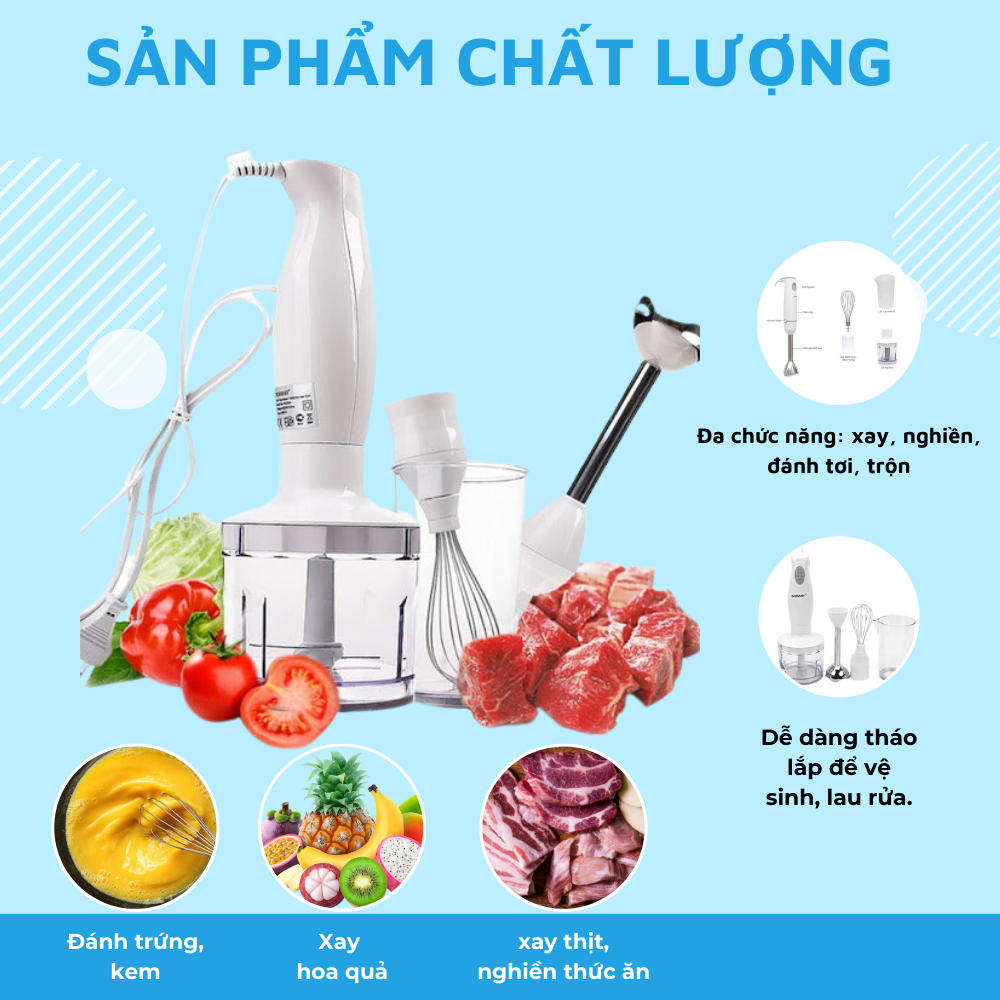 Máy Xay Cầm Tay Sokany Hb230a Loại Bộ, Xay Sinh Tố ,máy Xay Đa Năng Cao Cấp. Tongkhogiadung