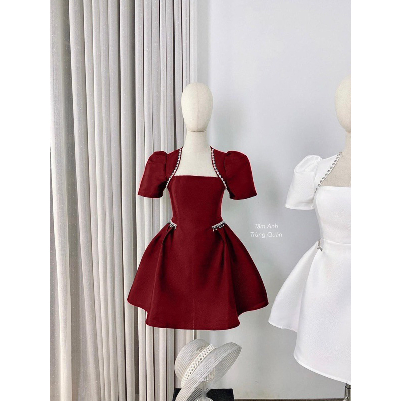 ĐẦM CỔ THAN ĐÍNH ĐÁ - BIG SIZE 50-90KG