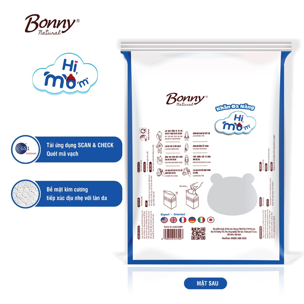 Khăn Khô Đa Năng Himom Bonny Mẫu Mới Mềm Mại, An Toàn Cho Mẹ Và Bé