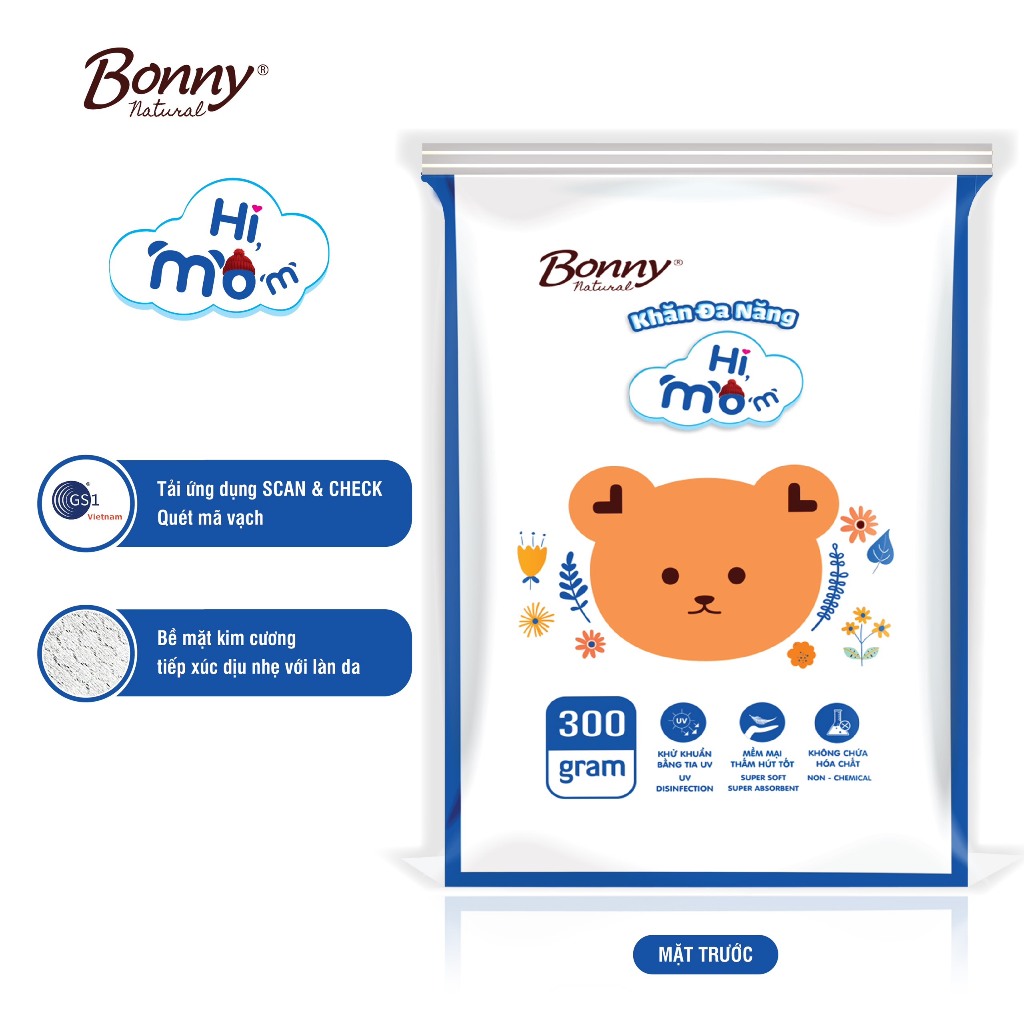 Khăn Khô Đa Năng Himom Bonny Mẫu Mới Mềm Mại, An Toàn Cho Mẹ Và Bé