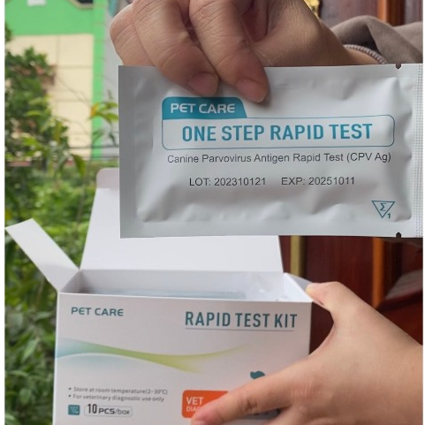 Hộp test bệnh PARVO (que CPV) cho chó, mèo Holapet