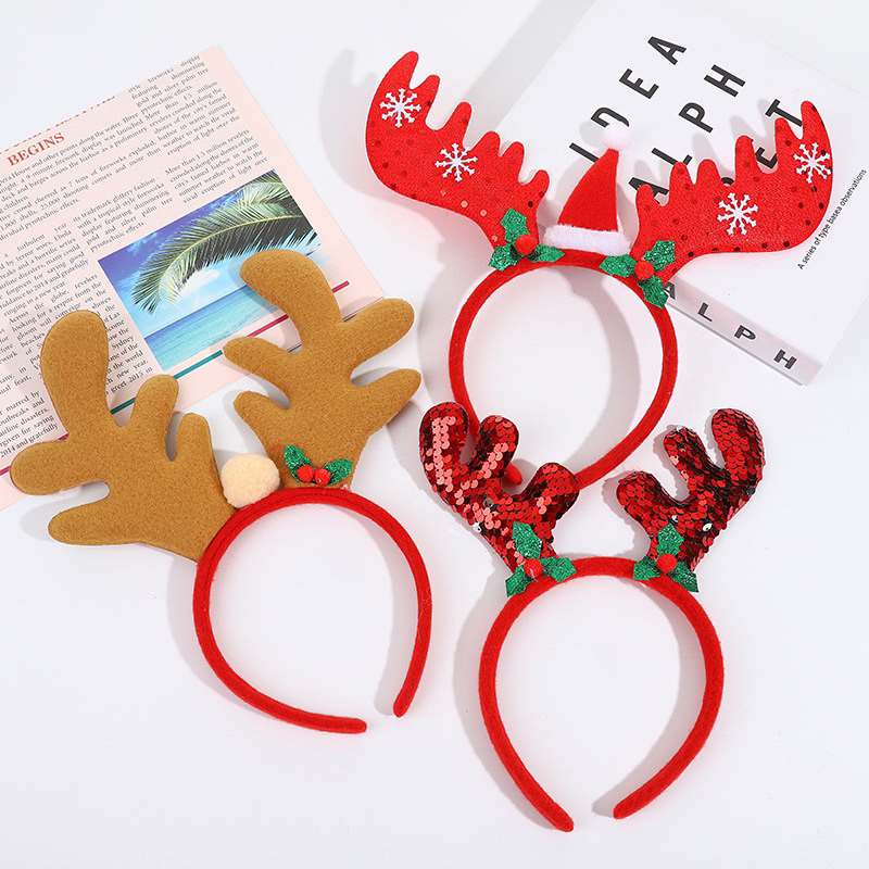 CC84 Cài tóc băng đô bờm tóc nữ kẹp tóc GIÁNG SINH NOEL lò xo dễ thương