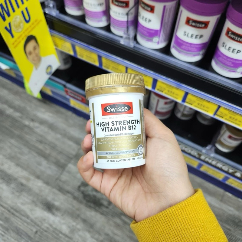 Vitamin B12 Swisse Ultiboost HS Vitamin B12 60 viên