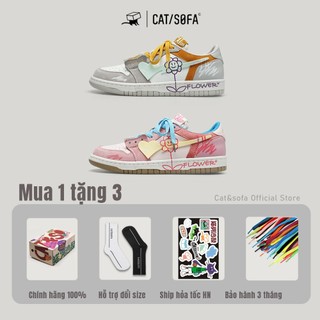 SALE giày chính hãng Cat&sofa AC254 - Flower - Giày thể thao nam nữ sneaker unisex - full box phụ kiện - hàng sẵn
