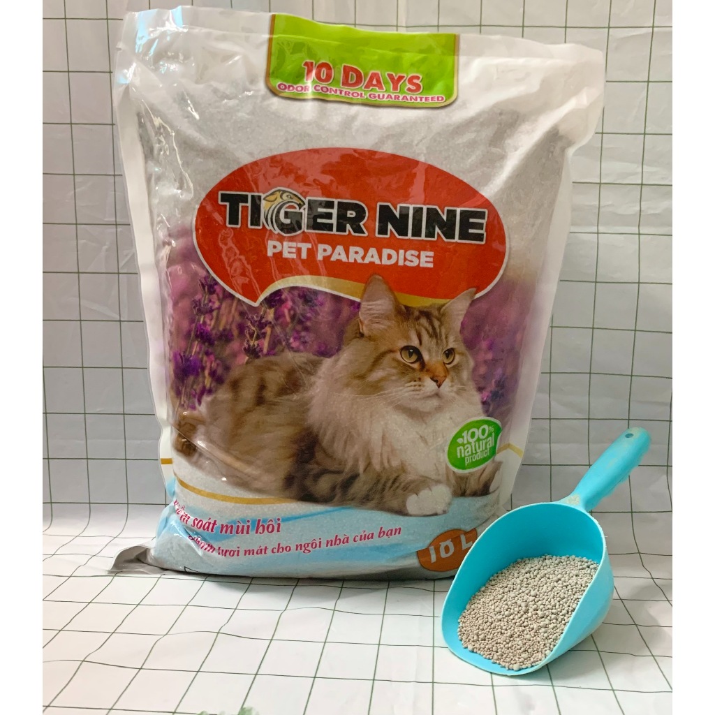 Cát vệ sinh khử mùi túi 10kg Tiger Nine Classic
