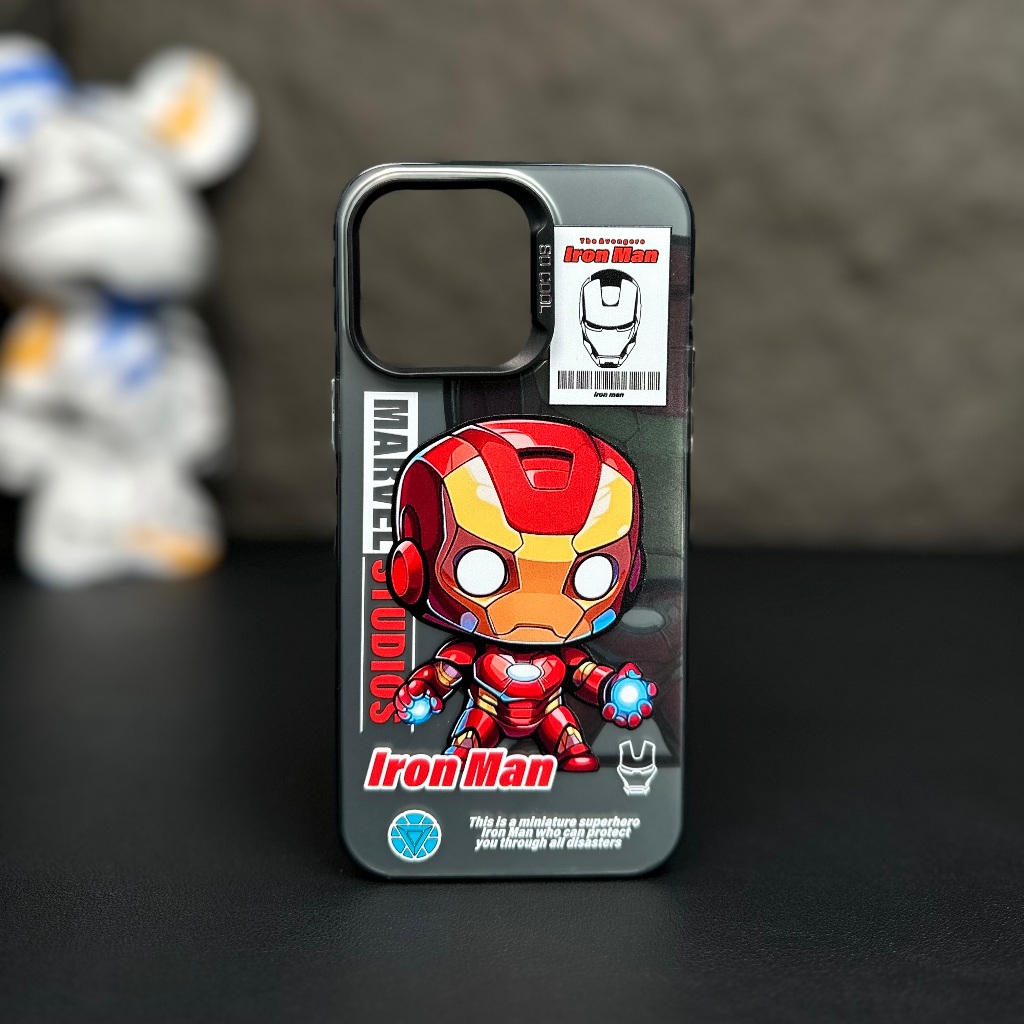 Ốp Điện Thoại hàng mới Họa Tiết ironman Cho iphone 11 12 13 14 15 pro max ip 12promax 13promax 14promax