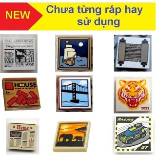 (Khách chọn mẫu) Đồ chơi xếp hình Lego Phụ kiện Gạch in 2 x 2