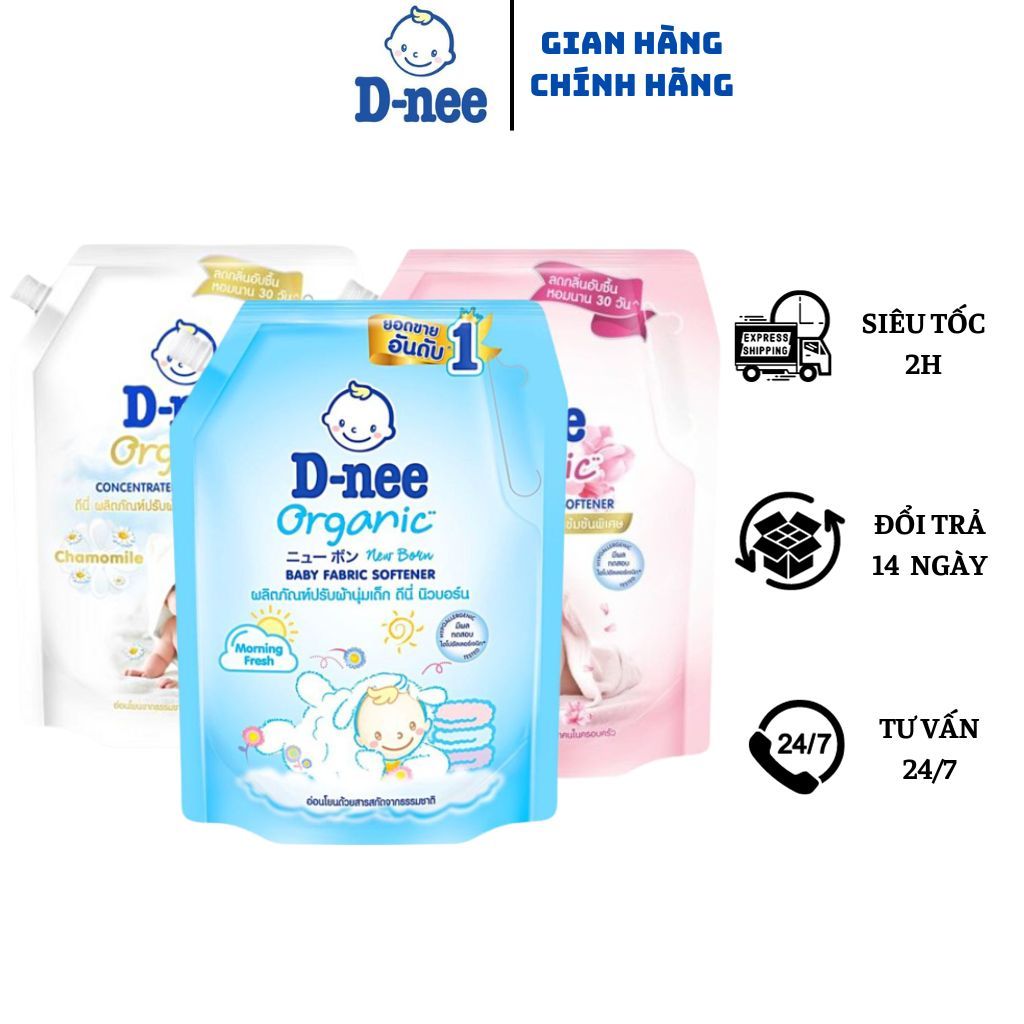 (ComBo 5 Túi) Nước xả vải Dnee Thái Lan Túi 1150ml làm mềm vải nhiều mùi hương cho bé yêu !