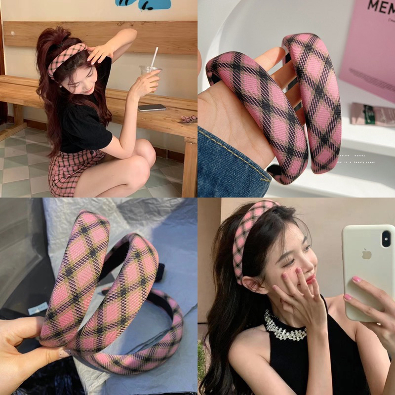 CX44 cài tóc cài xốp màu hồng nữ tông hồng bánh bèo dễ thương