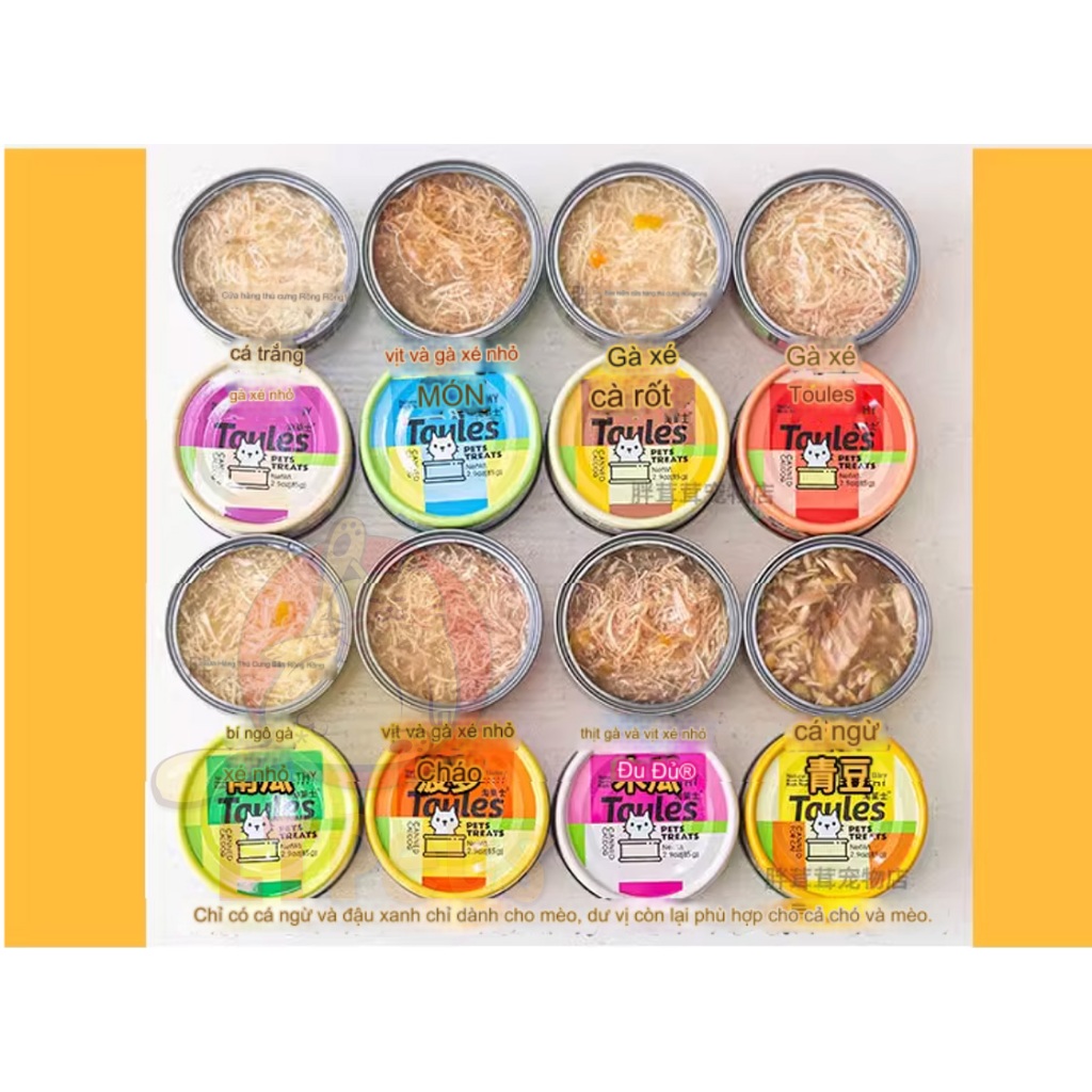 Pate Taules lon 85g 8 vị mix quả thơm ngon