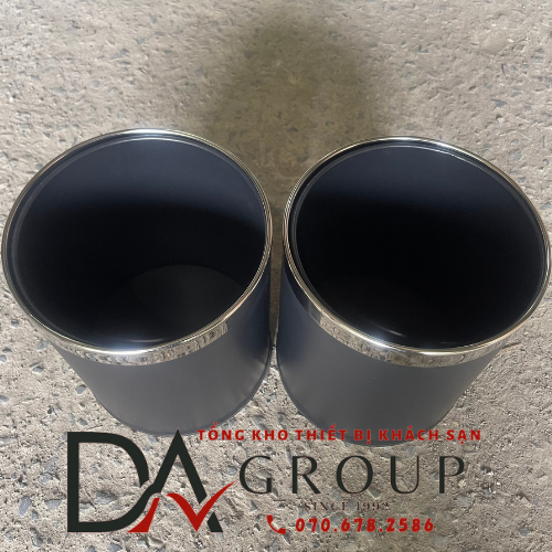 THÙNG RÁC INOX VĂN PHÒNG CAO CẤP DẠNG TRÒN 2 LỚP C-012