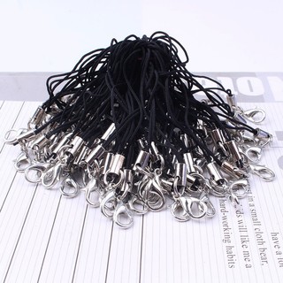 Dây móc treo điện thoại, dây móc khoá đen