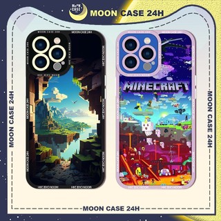 Ốp lưng iphone MOON CASE 24H Thế Giới Minecraft Photoshot Art ip 8/x/xs/xs max/11/12/13/14pro/plus/promax