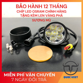 Đèn trợ sáng L6X 40W hàng chính hãng tặng len vàng
