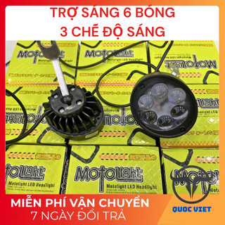 Đèn trợ sáng xe máy trợ sáng xe điện 12-48v l3c