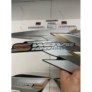 Bộ tem Honda wave s 100 2007 màu đen hàng nhập Thái Lan 3 lớp chất lượng cao dành riêng cho dòng xe này