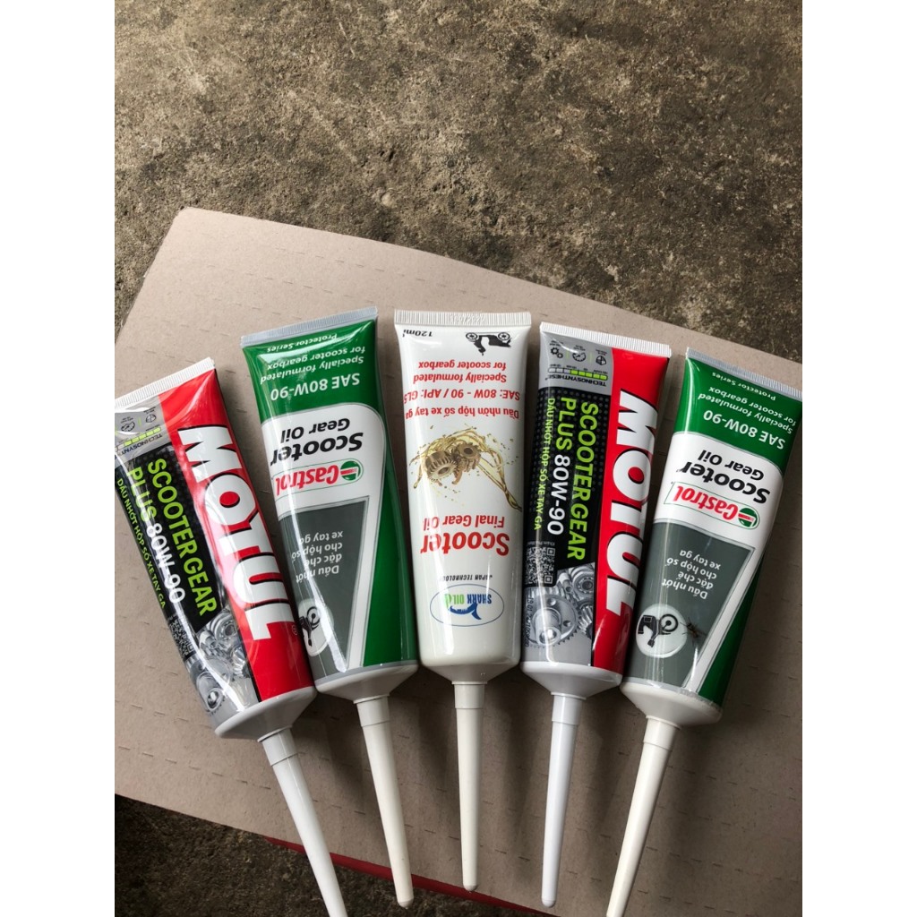 Dầu Nhớt Hộp Số Xe Tay Ga ( Nhớt Lap ) Castrol Scooter Gear Oil,MOTUL,SCOOTER 80w90 120ml