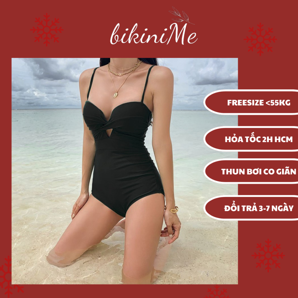Bikini đồ bơi 1 mảnh thân liền cúp ngực đỉnh cao tôn vòng 1, khoe vòng 3 đẫy đà bikiniMe R6