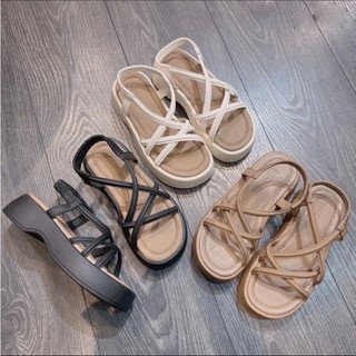 Sandal quai đan chéo da mềm êm chân lên chân cực xinh