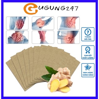 Miếng dán gừng, Cao dán gừng tinh chất thảo mộc thiên nhiên giữ ấm, giảm các cơn đau cổ vai gáy, bụng kinh và các khớp