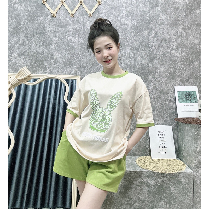 M37 Bộ 3158 tay ngắn cotton khô [ T.H.Ỏ] Free size 40-70kg