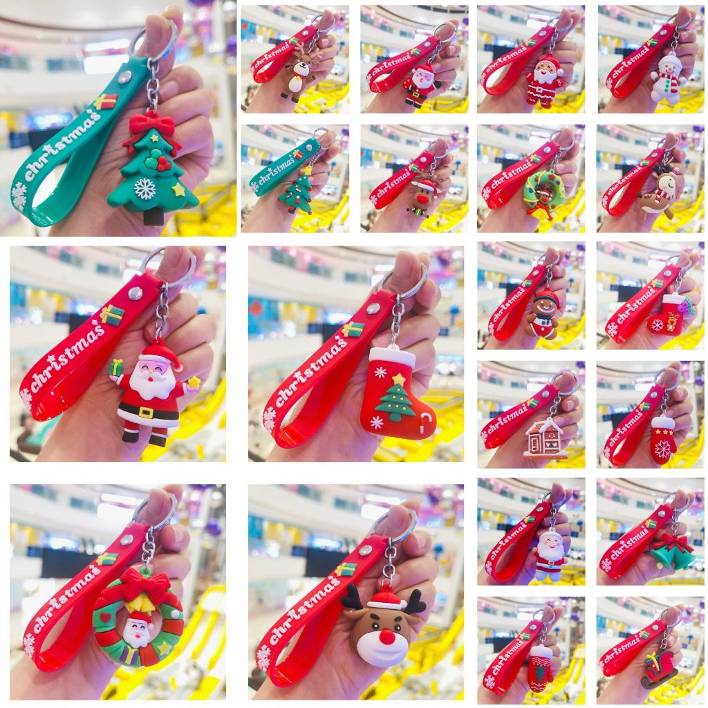 Móc khóa giáng sinh dễ thương cho học trò nhiều mẫu mã