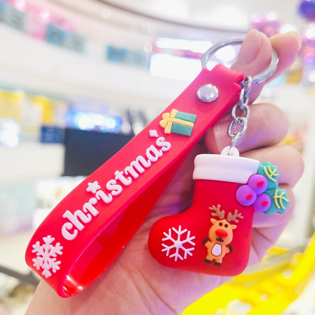 Móc khóa giáng sinh dễ thương cho học trò nhiều mẫu mã