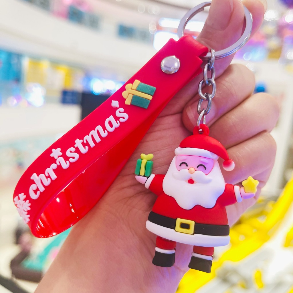 Móc khóa giáng sinh dễ thương cho học trò nhiều mẫu mã