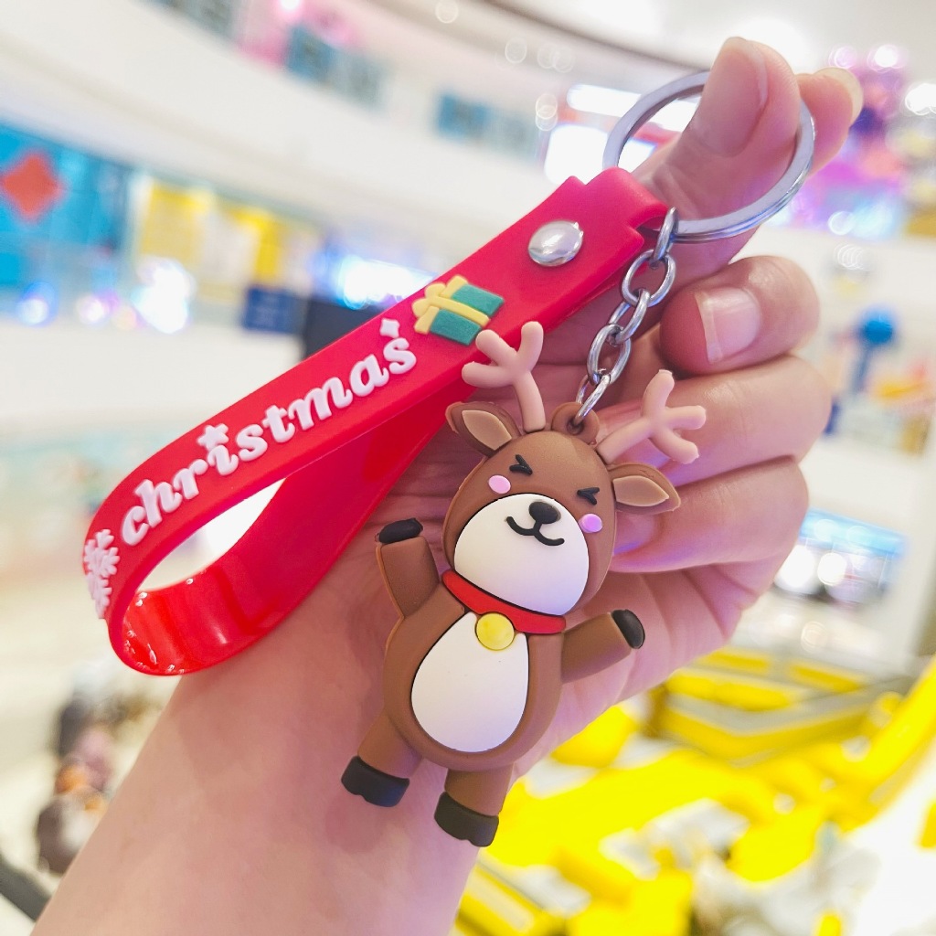 Móc khóa giáng sinh dễ thương cho học trò nhiều mẫu mã