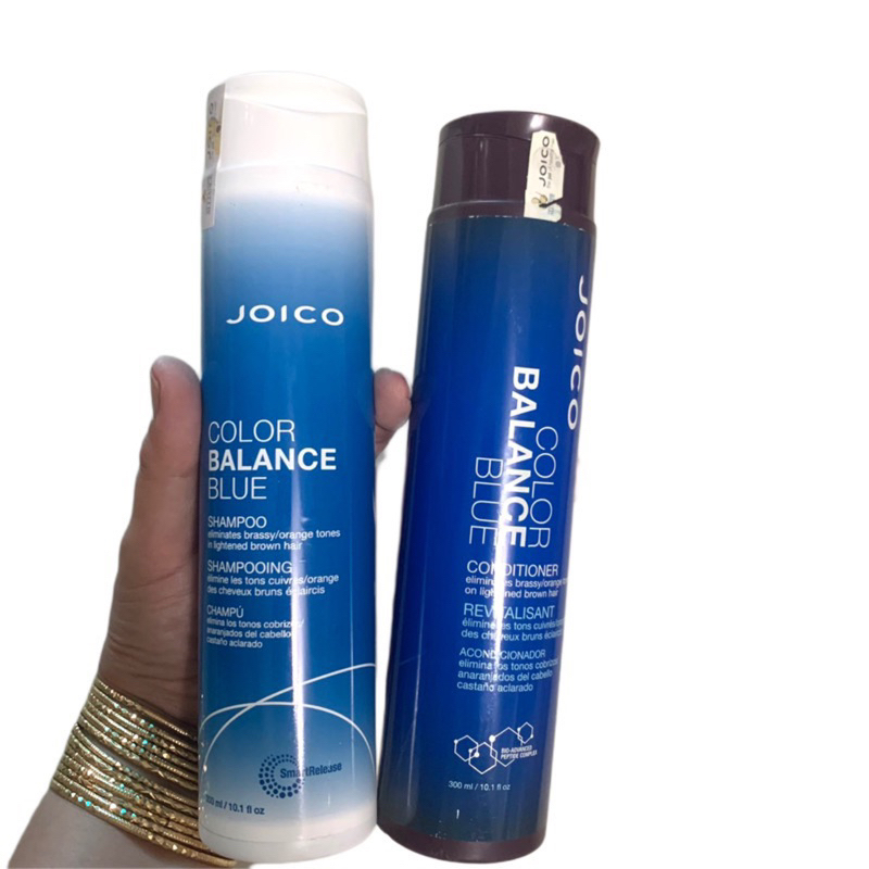 CẶP DẦU GỘI XẢ CÂN BẰNG MÀU VÀ BỔ SUNG SẮC TỐ XANH JOICO COLOR BALANCE BLUE 300ml x 2
