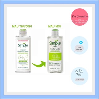 Nước Tẩy Trang Micellar Simple 200ml