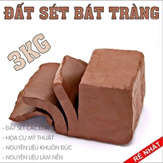  3Kg Đất Sét tự khô đất sét mỹ thuật   Nặng tượng Làm gốm   
