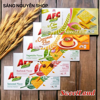Bánh AFC Dinh Dưỡng Vị Rau/Lúa Mì/Cốm Non Hộp 109g-172g( Date Mới )