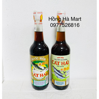Chai Nước mắm Cát Hải 650ml loại cao đạm