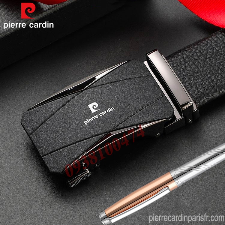 Thắt lưng Pierre Cardin chính hãng khóa tự động dây da bò thật hàng độc PCJ1144