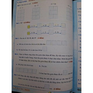 Sách- ĐỀ KIỂM TRA TOÁN 1 học kì 2