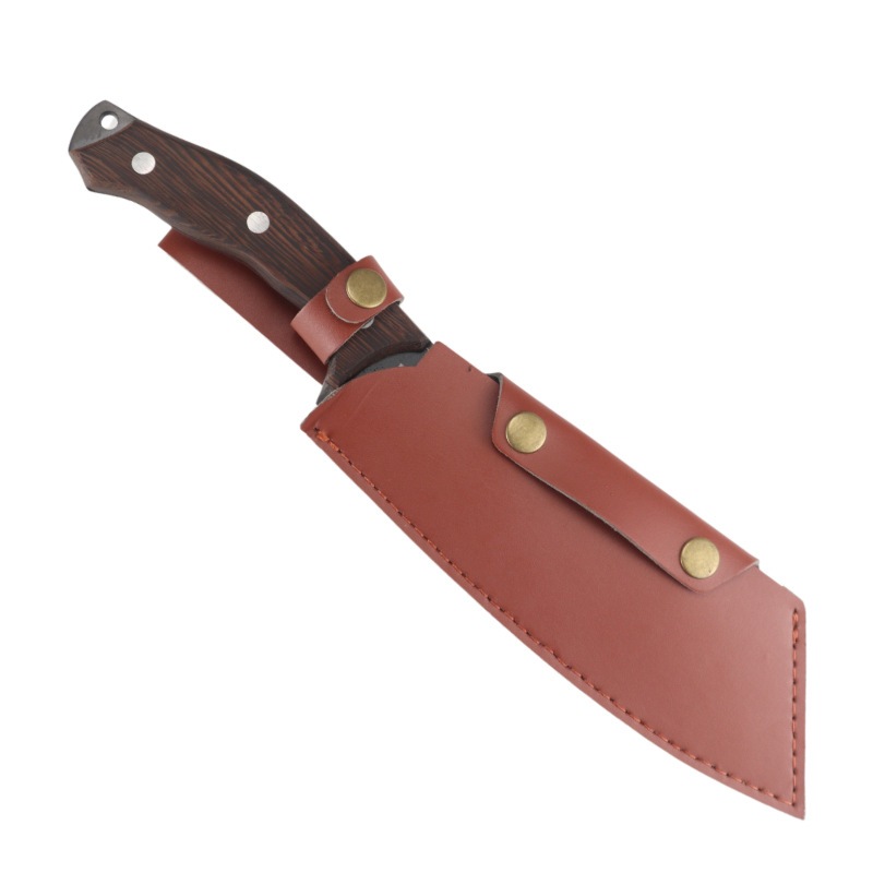 Dao Long Tuyền Chặt Xương Thép Mamgan Nguyên Khối Có Bao Da Cao Cấp Jodily Starhome