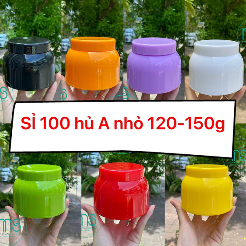 Sỉ 100 hủ nhựa A bầu nhỏ đựng 120-150g kem