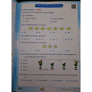 Sách- ĐỀ KIỂM TRA TOÁN 1 học kì 2