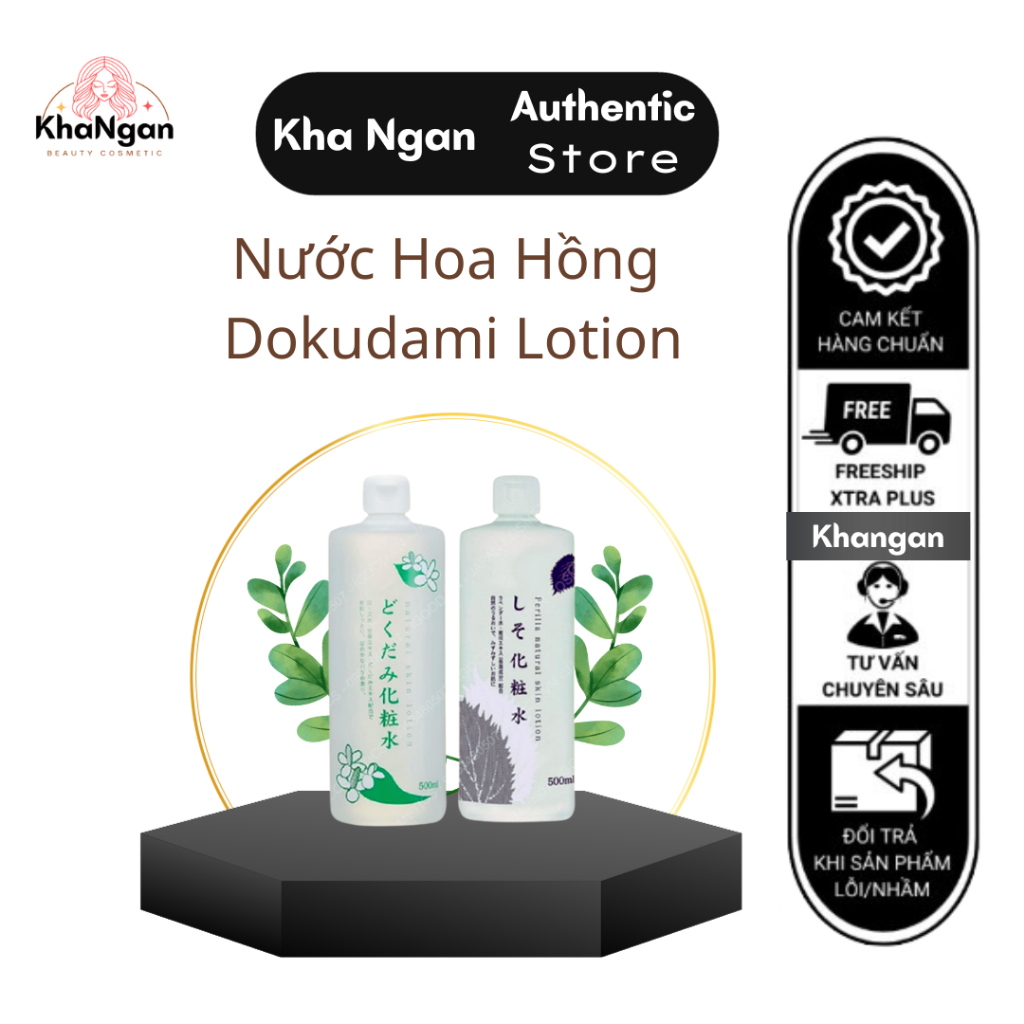 Nước hoa hồng giảm mụn Dokudami - Lotion rau diếp cá, tía tô