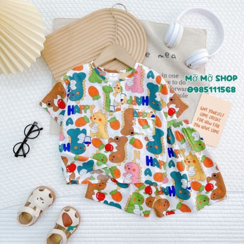 BỘ TOLE TAY NGẮN QUẦN ĐÙI BÉ 10-32KG