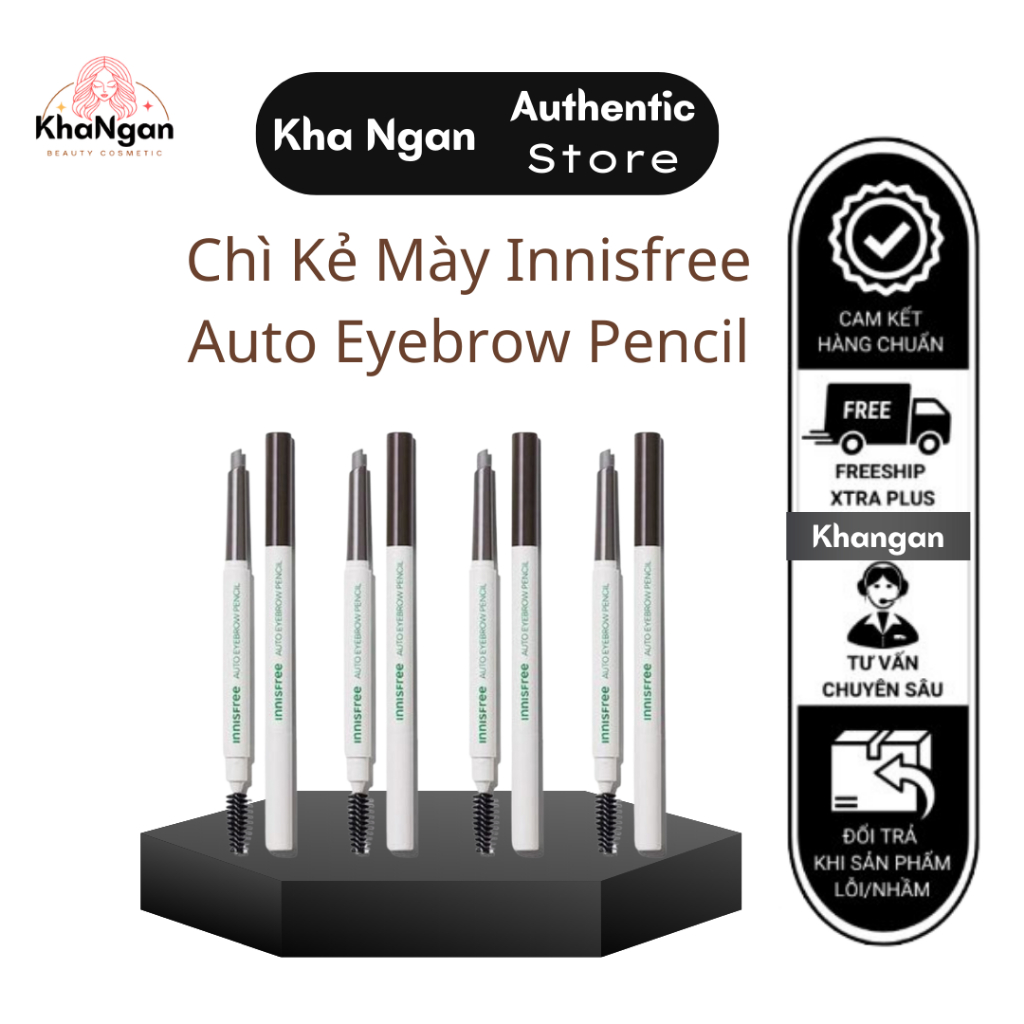 Mẫu Mới Chì Kẻ Mày Innisfree Auto Eyebrow Pencil